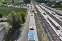 E75, Rail Baltica, tunel, Baciuty, nowa infrastruktura, widok z lotu ptaka