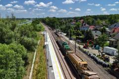 LK94, prace utrzymaniowe, widok z lotu ptaka, Zelczyn