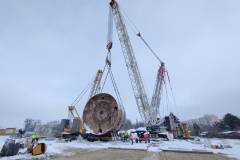 Łódź Żabieniec, Łódź Fabryczna, Łódź Kaliska, TBM, tarcza, drążenie tunelu kolejowego, postęp prac