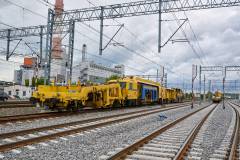 sieć trakcyjna, stacja, tor, maszyna, KPO, Częstochowa Towarowa