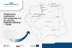 tunel, Kraków Główny, LK8, nowa sieć trakcyjna, mapa, nowe urządzenie SRK, nowy tor, nowy peron