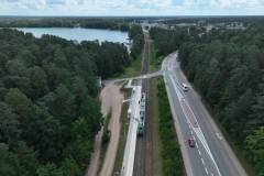 pasażer, pociąg, przystanek, Augustów Port