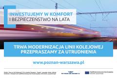 promocja, modernizacja, materiał informacyjny, CEF, Łącząc Europę, E20, Sochaczew, Swarzędz, banner, reklama, inwestycja