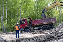 Trzebinia, Oświęcim, LK93, Czechowice-Dziedzice, prace na linii