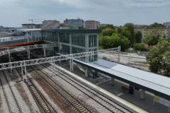 nowy przystanek, nowa infrastruktura, Radom Wschodni, nowy wiadukt drogowy, widok z lotu ptaka, ul. Żeromskiego