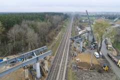 Rail Baltica, nowy wiadukt, Mokra Wieś, nowe skrzyżowanie bezkolizyjne, prace