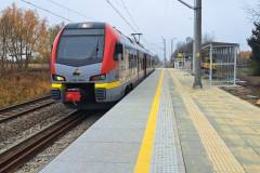 peron, LCS, ŁKA, nowy przystanek, nowy peron, Mokra