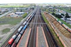 stacja, Pruszcz Gdański, widok z lotu ptaka