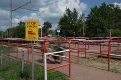 bezpieczeństwo, krzyż św. Andrzeja, Józefów, przejście pieszo-rowerowe