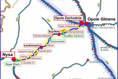 nowy przystanek, Opole, Nysa, LK287, mapa, Nysa Wschodnia, nowa infrastruktura pasażerska