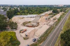 TBM, budowa tunelu, drążenie tunelu kolejowego, Łódź Koziny, Łódź Śródmieście, szacht, komora