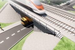 LK8, nowy wiadukt, Sędziszów, wizualizacja