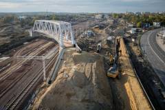 Katowice, nowy wiadukt, nowy tor, katowicki węzeł kolejowy, nowy peron