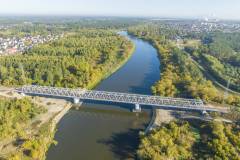 most, Narew, nowa infrastruktura, powrót pociagów, widok z lotu ptaka