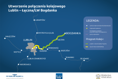 infografika, dokumentacja projektowa, Chełm, podpisanie umowy, Kolej+, nowe połączenia kolejowe, LK81, Włodawa