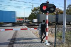 przejazd kolejowo-drogowy, rogatka