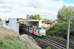 E75, Rail Baltica, budowa wiaduktu kolejowego, Uhów