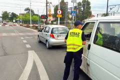 SOK, bezpieczny przejazd, bezpieczny piątek, akcja ulotkowa, żółta naklejka, Bydgoszcz