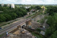 nowy przystanek, nowy wiadukt, nowy tor, nowa infrastruktura, katowicki węzeł kolejowy, plac budowy, Katowice Morawa