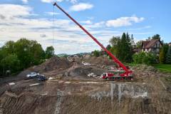 LK104, Limanowa, budowa, maszyna, plac budowy, inwestycja, KPO