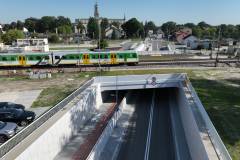 pociąg, Teresin, tunel drogowy, nowa infrastruktura