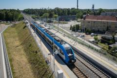 LK131, nowy przystanek, pociąg osobowy, Bytom Sroszek