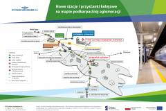 infografika, prace budowlane, Jasionka, kolej na lotnisko, PKA