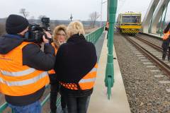 E75, Rail Baltica, tor, drezyna, most na Bugu, wizyta techniczna, Komisja Europejska, Ministerstwo Funduszy i Polityki Regionalnej