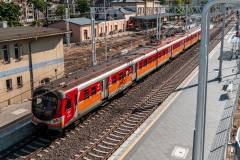 peron, stacja, pociąg, tor, modernizacja stacji, maszyna, Ostróda, KPO, warmińsko-mazurskie